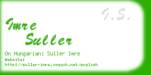 imre suller business card